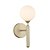 ARANDELA ABAPORU DOURADO E BRANCO (C)21CM (L)12CM (A)32CM  1XG9 25W - Imagem 1