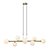 PENDENTE ABAPORU DOURADO E BRANCO (C)107CM (L)30CM (A)23CM  8XG9 200W - Imagem 1