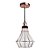 PENDENTE VITTI D 20CM X 22CM  1XE27 127V / 220V COBRE E TRANSP - Imagem 1