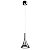 PENDENTE FILL D 12CM X 20CM  1 X LED 6W 127V / 220V CROMADO E TRANSP - Imagem 1