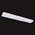 PLAFON ALUMINIO, ACRILICO E VIDRO 128CM X 15CM X 8CM  2XT8 127V / 220V BRANCO - Imagem 1