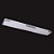PLAFON ALUMINIO, ACRILICO E VIDRO 128CM X 15CM X 8CM  2XT8 127V / 220V ALUMINIO E BRANCO - Imagem 1