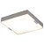 PLAFON METAL/VIDRO 25CMX25CMX8CM LED 12W - PR/BR - Imagem 1