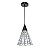 PENDENTE GROU D 19CM X 24CM  1XE27 127V / 220V CROMADO E PRETO - Imagem 1