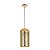 PENDENTE TELINHA D 15CM X 28CM  1XE27 127V / 220V BRONZE E NATURAL - Imagem 1