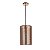 PENDENTE TELINHA D 20CM X 32CM  1XE27 127V / 220V COBRE - Imagem 1