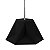 PENDENTE POLI 47CM X 40CM X 37CM  1XE27 127V / 220V CROMADO E MARROM - Imagem 1