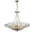 LUSTRE DECO D 79CM X 94CM  8XE14 127V / 220V PRATA ENVELHECIDA E TRANSP - Imagem 1