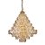 LUSTRE ZARA D 80CM X 95CM  17XE14 127V / 220V COBRE E TRANSP - Imagem 1
