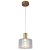 PENDENTE POTÍ D 20CM X 22CM  1 X LED 5W FRENCH GOLD E TRANSP - Imagem 1