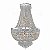 LUSTRE IMPERIO D 52CM X 79CM  8XE14 127V / 220V CROMADO E TRANSP - Imagem 1