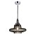 PENDENTE HOA D 30CM  X 37,5m  1XE27 127V / 220V CROMADO E FUME - Imagem 1