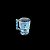 CANECA CHOPP E CERVEJA VIDRO CAVEIRA ROCK AZUL RAINBOW 510ml - Imagem 5