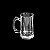 CANECA P/CHOPP E CERVEJA DE VIDRO HAMBURGO 365ml - Imagem 1