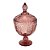 POTICHE VERSAILLES COM PE EM CRISTAL D15,5XA28CM COR ROSA - Imagem 1