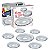 CJ. DE PRATOS DE VIDRO 7 PC. BUBBLE - Imagem 5