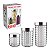 CJ. DE POTES DE VIDRO COM TAMPA INOX BUBBLE 3 PC. - Imagem 6