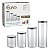 CJ. DE POTES DE VIDRO SLIM COM TAMPA INOX 4 PC. - Imagem 7