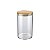 POTE DE VIDRO SLIM COM TAMPA BAMBU 1L - Imagem 2