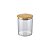 POTE DE VIDRO SLIM COM TAMPA BAMBU 0,7L - Imagem 1