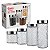 CJ. DE POTES DE VIDRO COM TAMPA INOX RATTAN 4 PC. - Imagem 6