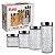 CJ. DE POTES DE VIDRO COM TAMPA INOX MOSAICO 4 PC. - Imagem 6