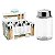 PALITEIRO DE VIDRO COM TAMPA INOX 6 PC. - Imagem 4