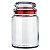POTE DE VIDRO MULTIUSO 750 ML VERMELHO - Imagem 2