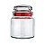 POTE DE VIDRO MULTIUSO 560 ML VERMELHO - Imagem 2