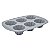 FORMA PARA 6 MINI BOLOS DECORADOS DE SILICONE CINZA - Imagem 1