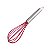 BATEDOR MANUAL DE SILICONE COM CABO INOX VERMELHO - Imagem 2