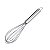 BATEDOR MANUAL DE SILICONE COM CABO INOX CINZA - Imagem 1
