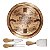 CJ. PARA QUEIJO 4 PC. COM TABUA DECORACAO MADEIRA - Imagem 1