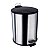LIXEIRA INOX ESCOVADO 5 L COM TAMPA PRETA - Imagem 1