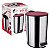 LIXEIRA INOX ESCOVADO 12 L COM TAMPA VERMELHA - Imagem 4