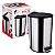 LIXEIRA INOX ESCOVADO 12 L COM TAMPA PRETA - Imagem 3