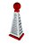 RALADOR 3 FACES 8'' VERMELHO - Imagem 1