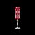 CJ 6 TAÇAS DE CRISTAL ECOLÓGICO LAPIDADO P/CHAMPAGNE GRACE RUBY 190ml - Imagem 1