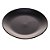 PRATO RASO DE CERÂMICA CRONUS PRETO 27cm - Imagem 1