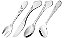 CJ. DE TALHERES INFANTIL INOX 4 PC. - Imagem 1