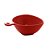 CJ 4 BOWLS PORCELANA VERMELHO 14x12x6cm - Imagem 1