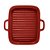 CJ 2 TRAVESSAS PORCELANA C/ALÇAS VERMELHO 19x19x3cm - Imagem 12