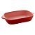 CJ 2 TRAVESSAS PORCELANA VERMELHO 24x14x5cm - Imagem 4
