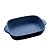 CJ 2 TRAVESSAS PORCELANA AZUL ESCURO 24x14x5cm - Imagem 5
