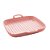 CJ 2 TRAVESSAS PORCELANA C/ALÇAS ROSA 19x19x3cm - Imagem 1