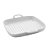 CJ 2 TRAVESSAS PORCELANA C/ALÇAS BRANCO 19x19x3cm - Imagem 2