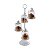 CJ 4 PC PORTA CUPCAKE FERRO ESMALTADO C/TAMPA 21X46cm - Imagem 15