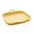 CJ 2 TRAVESSAS PORCELANA C/ALÇAS AMARELO 19x19x3cm - Imagem 7