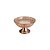 CENTRO DE MESA CRISTAL ÂMBAR C/PÉ AÇO LYS ROSE 30cm - Imagem 2