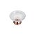 CENTRO DE MESA CRISTAL C/PÉ AÇO LYS ROSE 30cm - Imagem 3